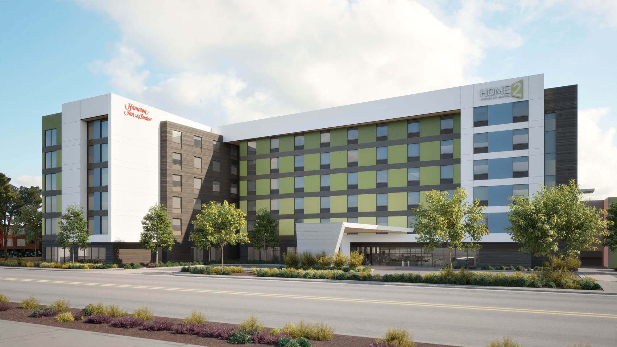 Dual-branded Hampton Inn & Suites and Home2 Suites