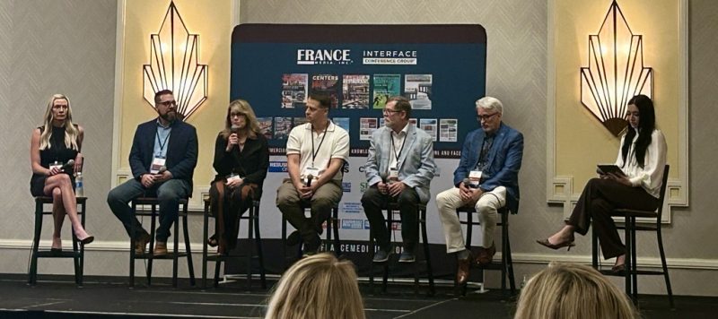 Gwen Jarick speaking on a panel at Interface Multifamily Phoenix Breaking the Cost Barrier in Multifamily Design